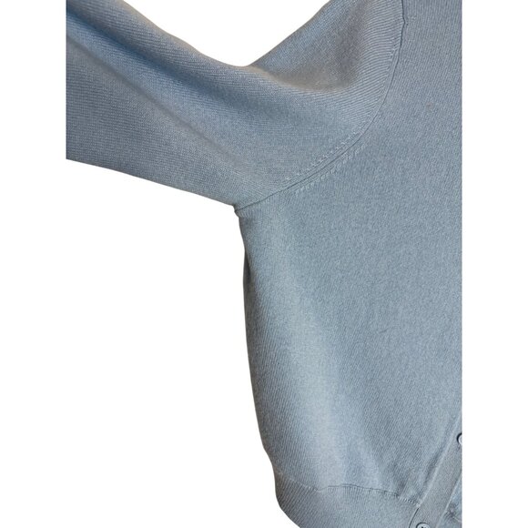 Alice + Olivia Dollie Cashmere Cardigan Light Blue-sz Large - Picture 9 of 12